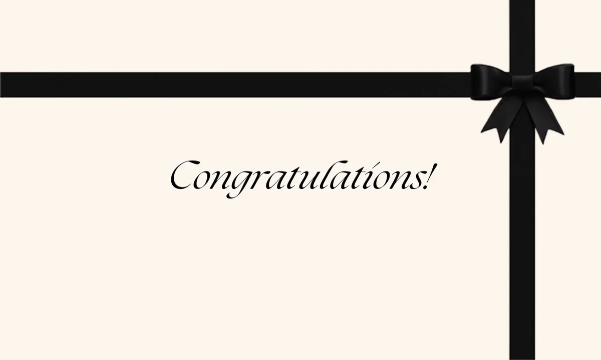 Congratulations