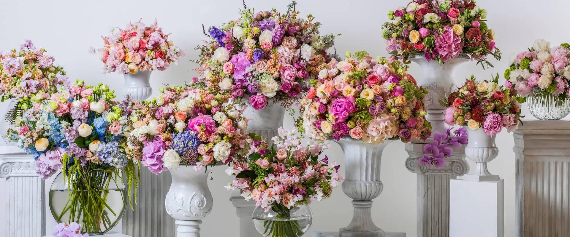 Hand-tied bouquet by Moyses Stevens, ready for UK delivery