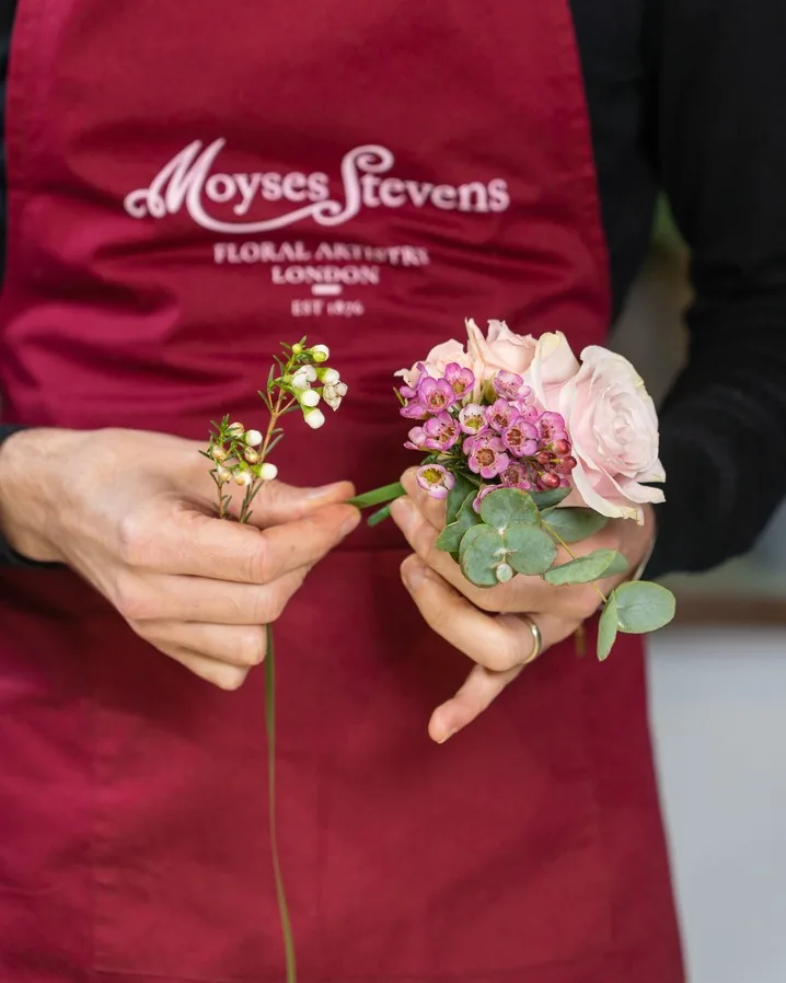 Groom's buttonhole by Moyses Stevens