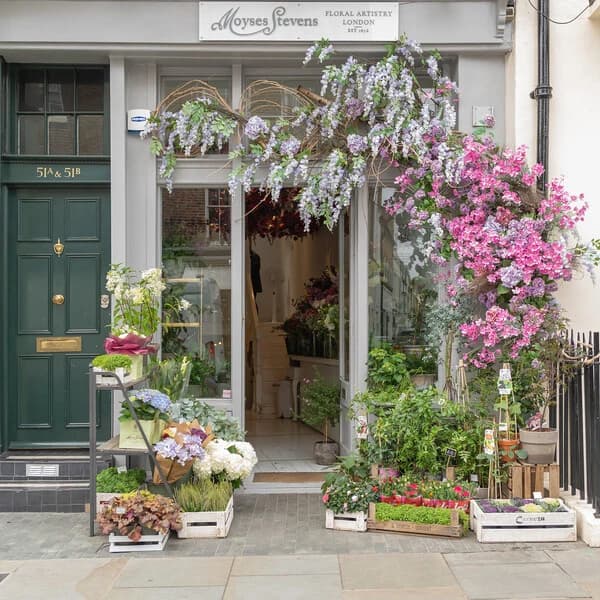 Moyses Stevens flower shop, Belgravia, London