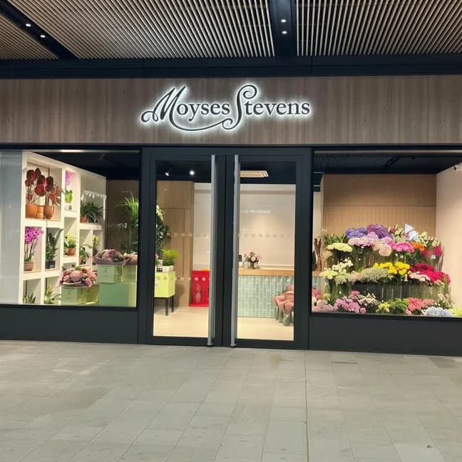 Moyses Stevens flower shop, Broadgate, London