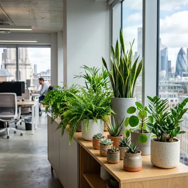 Indoor planting installed in a London interior